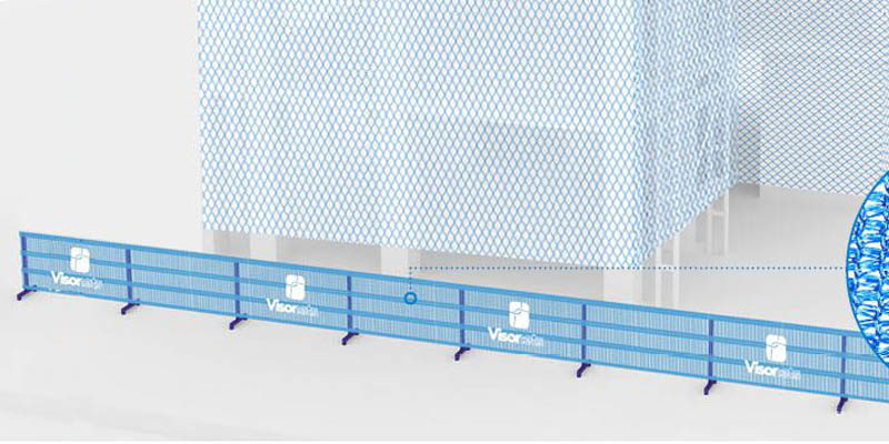 filet de protection d'échafaudage visornets