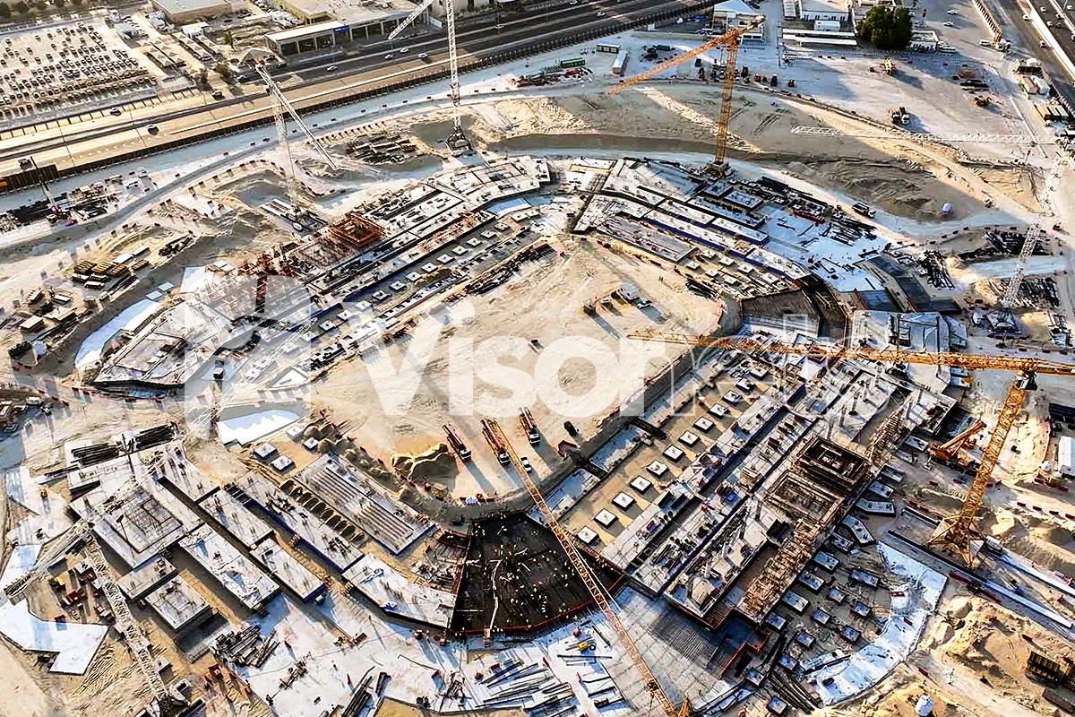 Filets de sécurité type "S" VISORNETS + filets moustiquaires VISORNETS - Aramco Stadium - Arabie Saoudite
