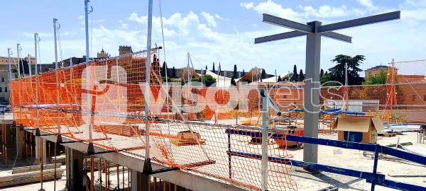 SRP Système de retenue provisoire – Filets de sécurité sur chantier – Projet à Tarragone (Catalogne, Espagne)