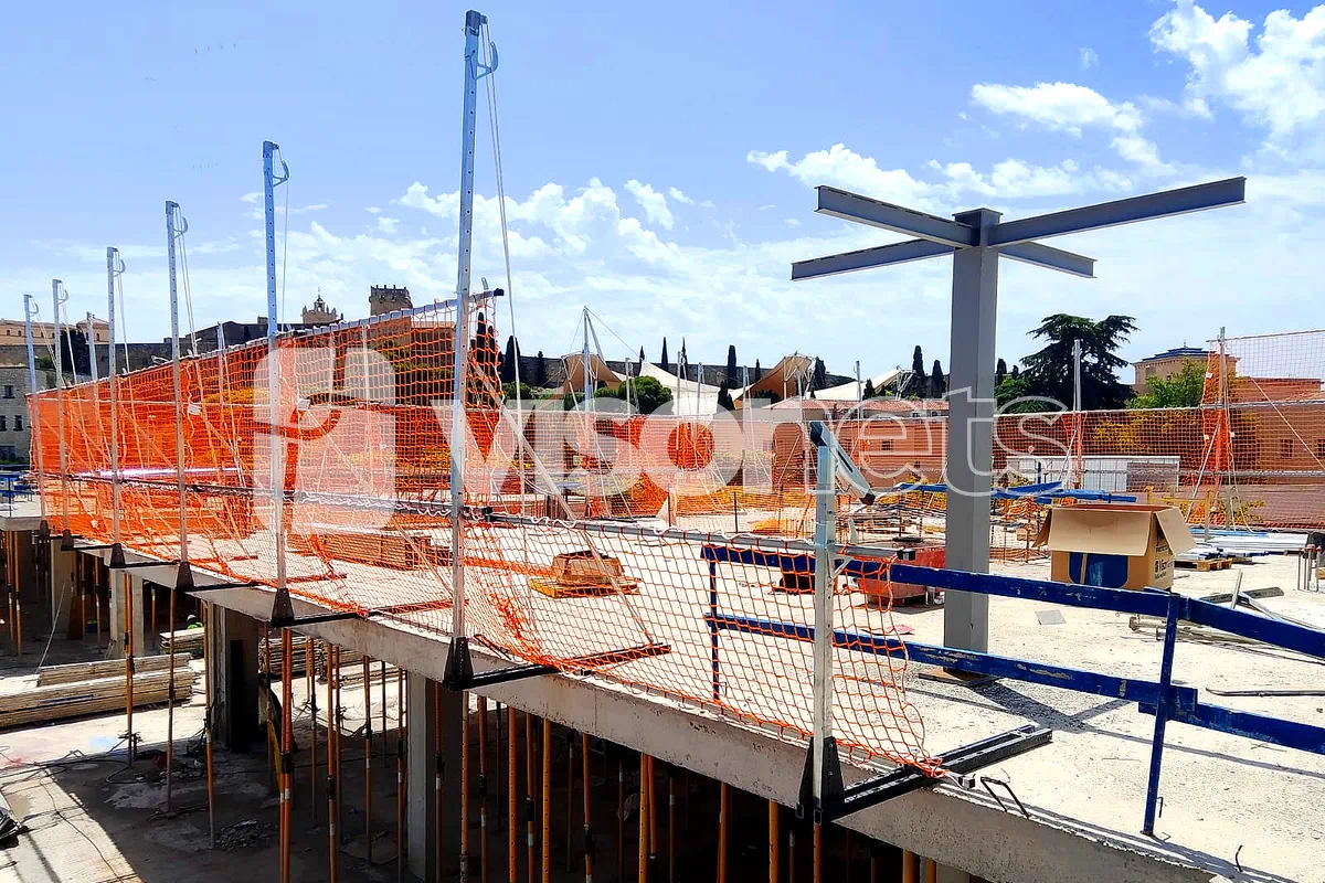 SRP Système de retenue provisoire – Filets de sécurité sur chantier – Projet à Tarragone (Catalogne, Espagne)